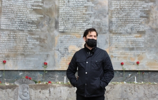 Gabriel Boric en Villa Grimaldi