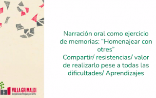 cuentos con memoria Villa Grimaldi