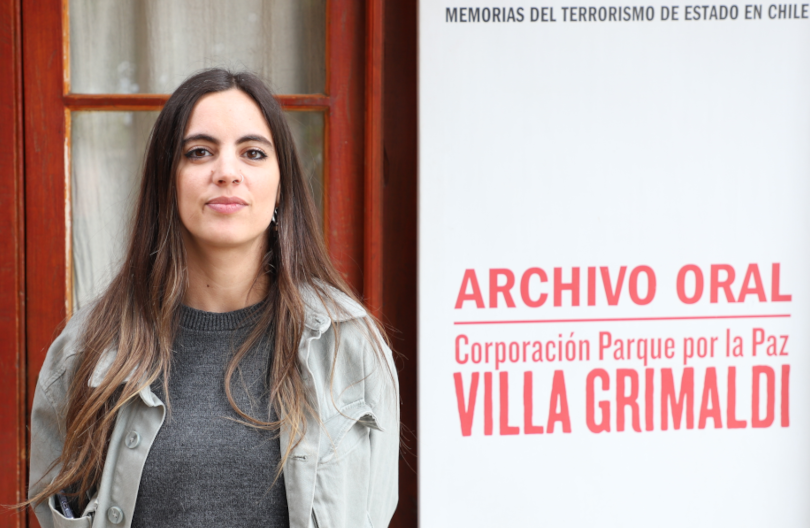 Daniela Bahamonde encargada del Archivo Oral de Villa Grimaldi asiste a taller internacional sobre archivos de derechos humanos