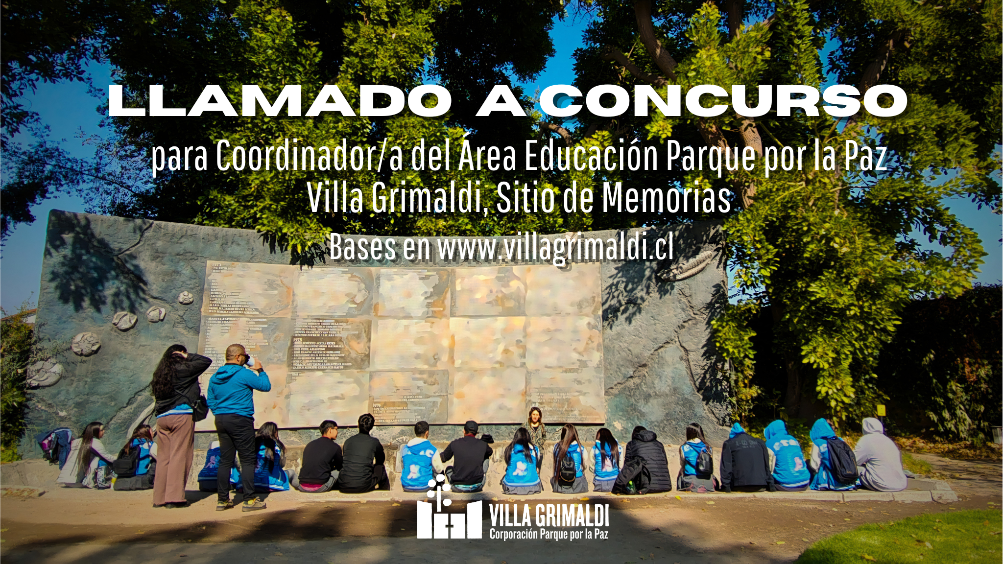 Llamado a concurso para Coordinador/a del Área Educación Parque por la Paz Villa Grimaldi, Sitio de Memorias